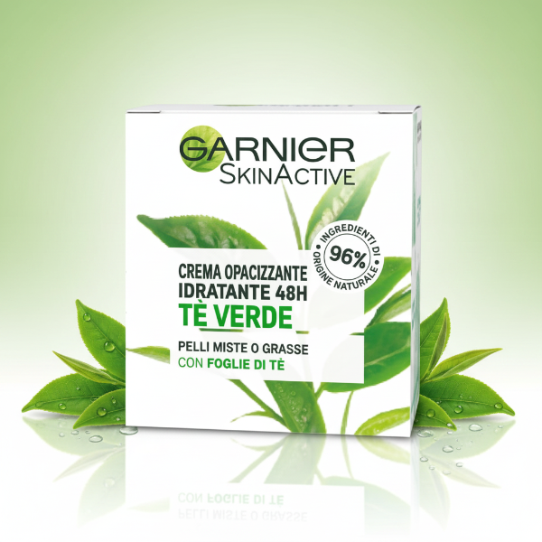GARNIER SKINACTIVE CREMA OPACIZZANTE IDRATANTE 48H TE' VERDE 50ML
