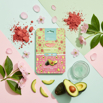 IDC INSTITUTE EXFOLIATING RED CLAY NOURISHING AVOCADO GEL MASK 6G