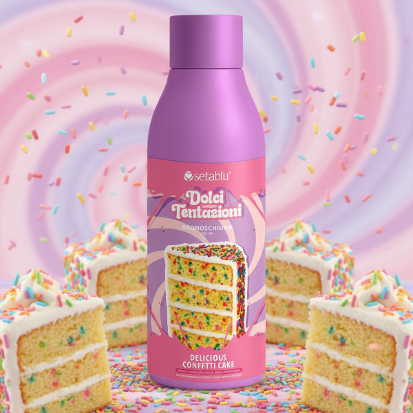 SETABLU DOLCI TENTAZIONI BAGNOSCHIUMA DELICIOUS CONFETTI CAKE 750 ML