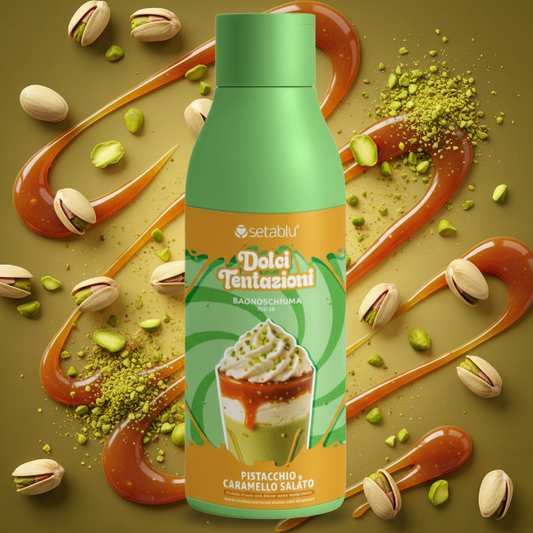 SETABLU DOLCI TENTAZIONI BAGNOSCHIUMA PISTACCHIO E CARAMELLO SALATO 750 ML
