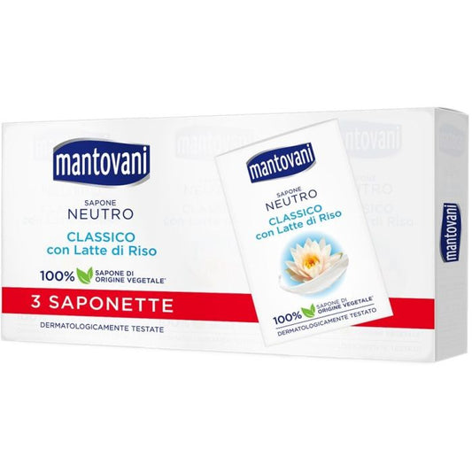 MANTOVANI CONFEZIONE DI 3 SAPONETTE NEUTRO
