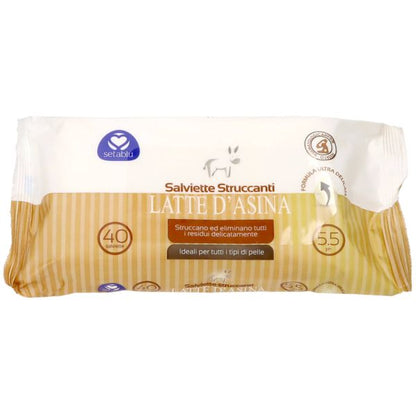 SETABLU SALVIETTE STRUCCANTI LATTE D'ASINA PH 5.5