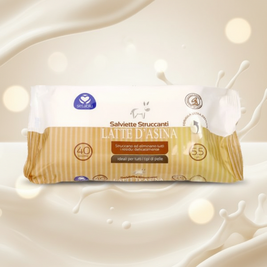 SETABLU SALVIETTE STRUCCANTI LATTE D'ASINA PH 5.5
