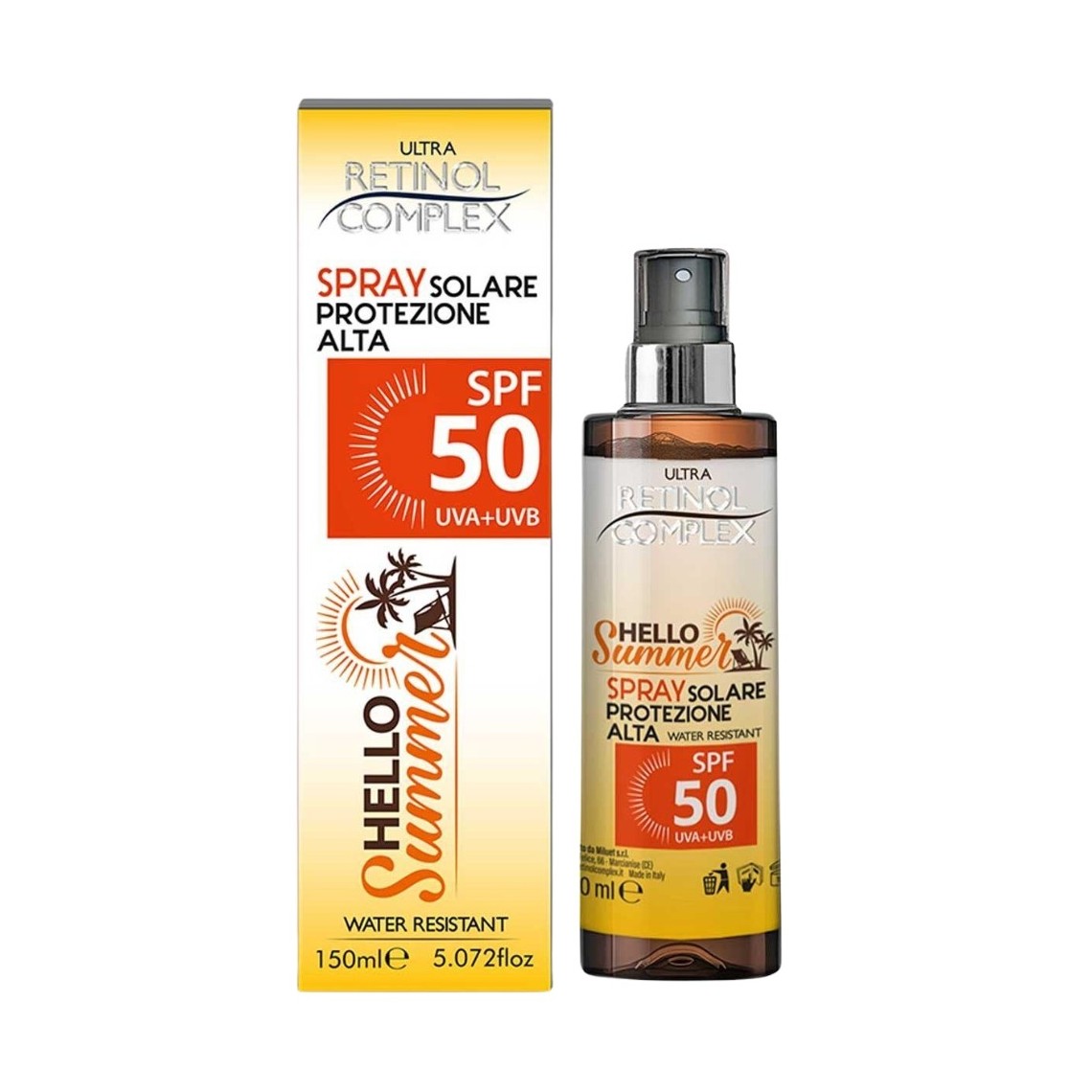 RETINOL COMPLEX SPRAY SOLARE PROTEZIONE ALTA 50 SPF