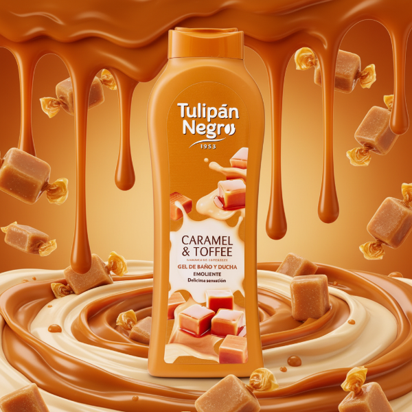 TULIPAN NEGRO BAGNOSCHIUMA CARAMEL E TOFFEE 650 ML