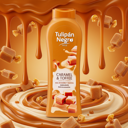 TULIPAN NEGRO BAGNOSCHIUMA CARAMEL E TOFFEE 650 ML