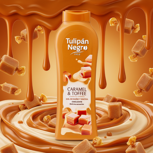 TULIPAN NEGRO BAGNOSCHIUMA CARAMEL E TOFFEE 650 ML