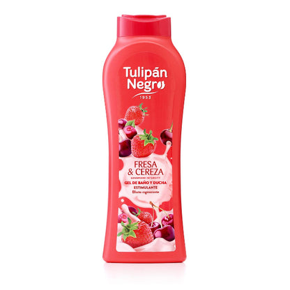 TULIPAN NEGRO BAGNOSCHIUMA FRESA E CEREZA 650 ML