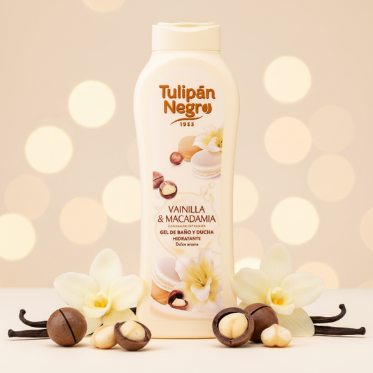 TULIPAN NEGRO BAGNOSCHIUMA VAINILLA E MACADAMIA 650 ML