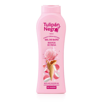 TULIPAN NEGRO BAGNOSCHIUMA GELATO BESITOS DE FRESA 650 ML
