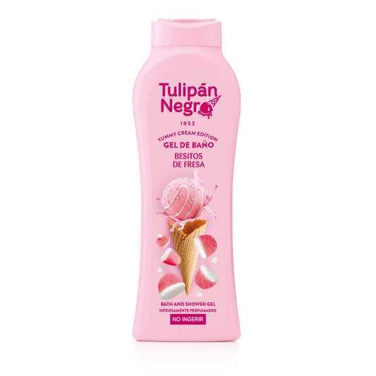 TULIPAN NEGRO BAGNOSCHIUMA GELATO BESITOS DE FRESA 650 ML