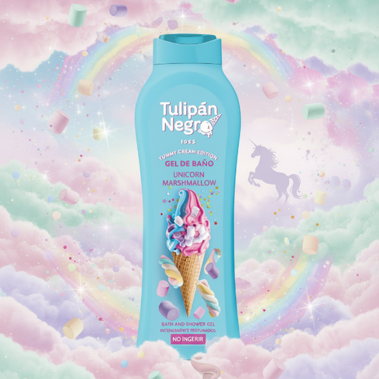 TULIPAN NEGRO BAGNOSCHIUMA GELATO UNICORNO MARSHMALLOW 650 ML
