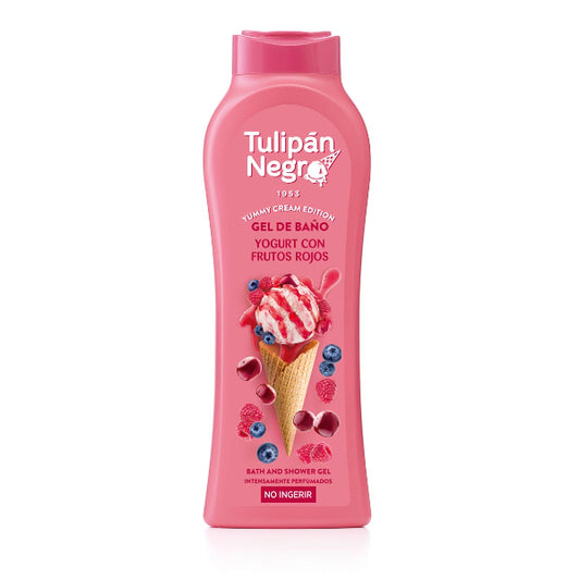 TULIPAN NEGRO BAGNOSCHIUMA GELATO YOGURT FRUTTI ROSSI 650 ML